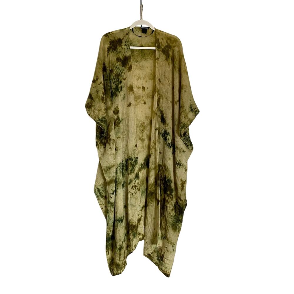 Steve Madden Grunge Whimsygoth Open Front Side slit Tie Dye Casual Cardigan